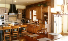 Design of a Kitchen in a Log Home